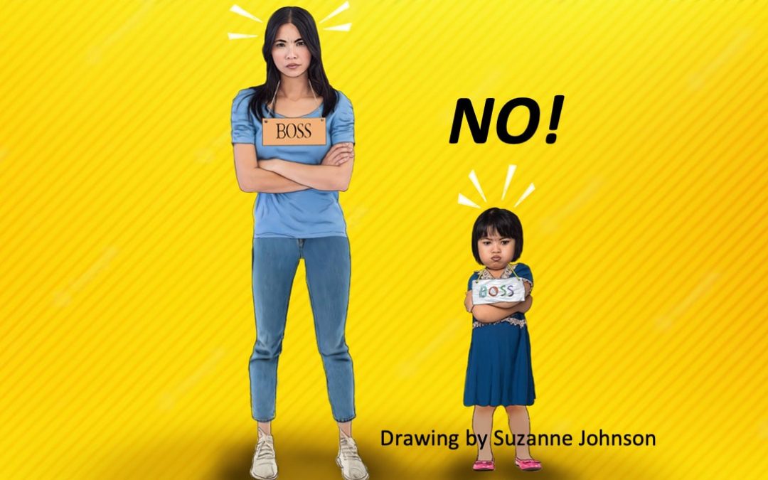 TODDLER SAYS ‘NO,’ MOM TIRED OF THE BATTLE